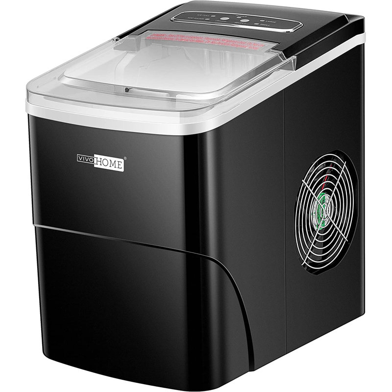 Vivohome 26 Lb. lb. Daily Production Bullet Clear Ice Freestanding Ice